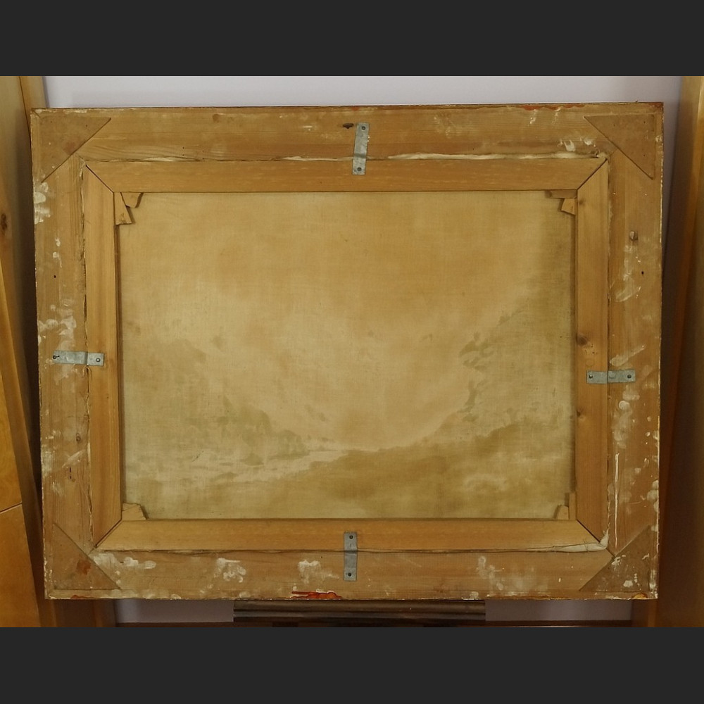 Pejzaż górski obraz olejny stary 