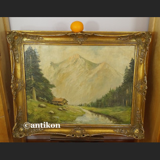 Pejzaż górski obraz olejny stary