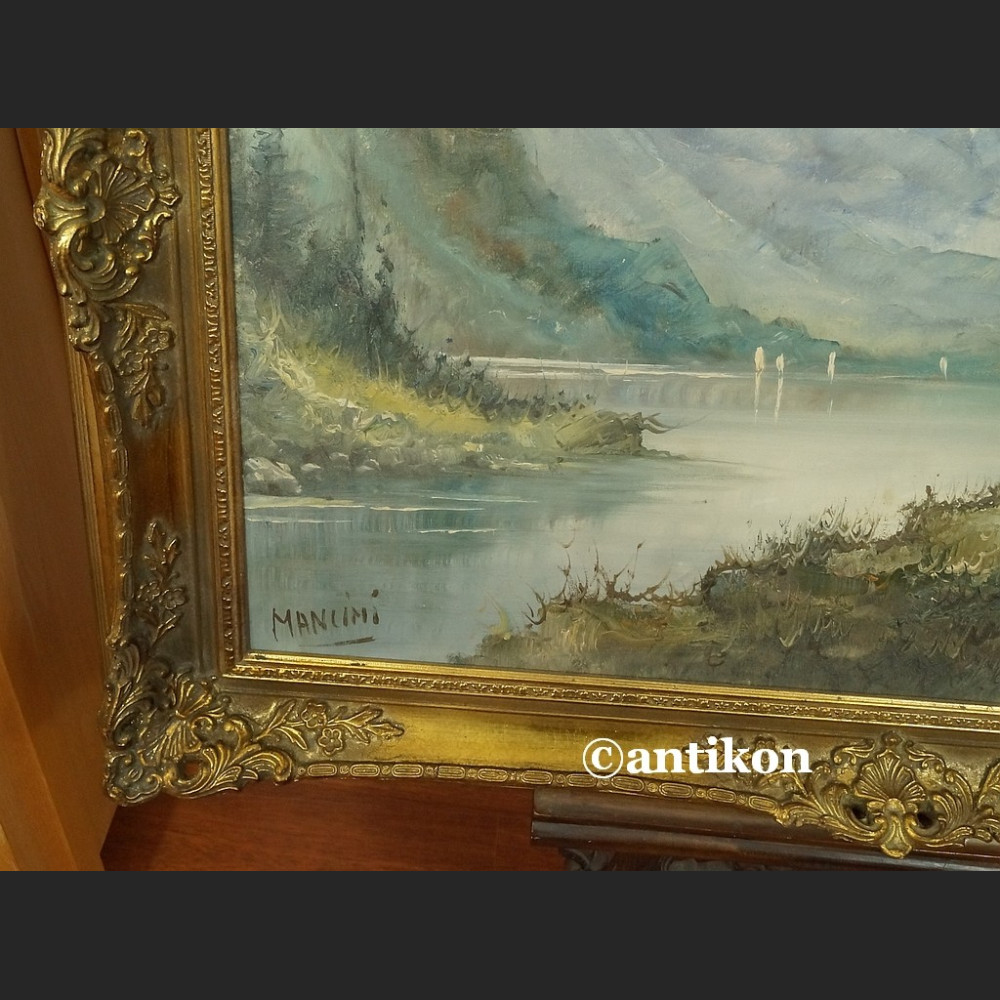 Olej na płótnie włoski pejzaż górski Olej na płótnie włoski pejzaż górski