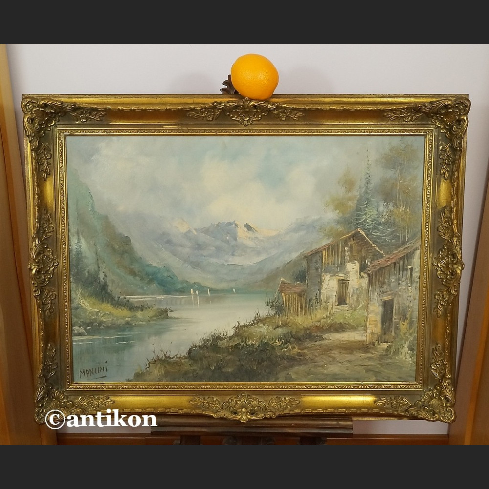 Olej na płótnie włoski pejzaż górski Olej na płótnie włoski pejzaż górski