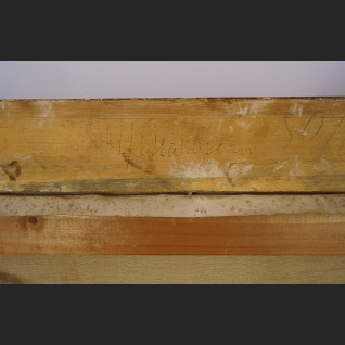 Stary obraz  olej marynistyka w złotej ramie 