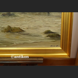 Obraz olejny Morze wzburzone piękne malarstwo Obraz olejny Morze wzburzone piękne malarstwo