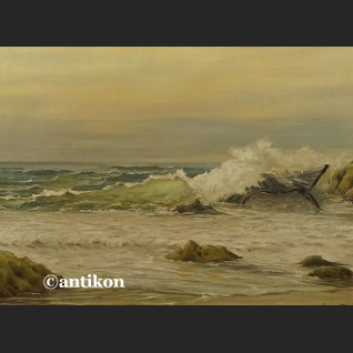 Obraz olejny Morze wzburzone piękne malarstwo Obraz olejny Morze wzburzone piękne malarstwo