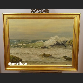 Obraz olejny Morze wzburzone piękne malarstwo Obraz olejny Morze wzburzone piękne malarstwo