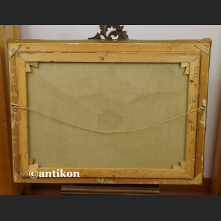 Pejzaż górski obraz olejny z chatą 