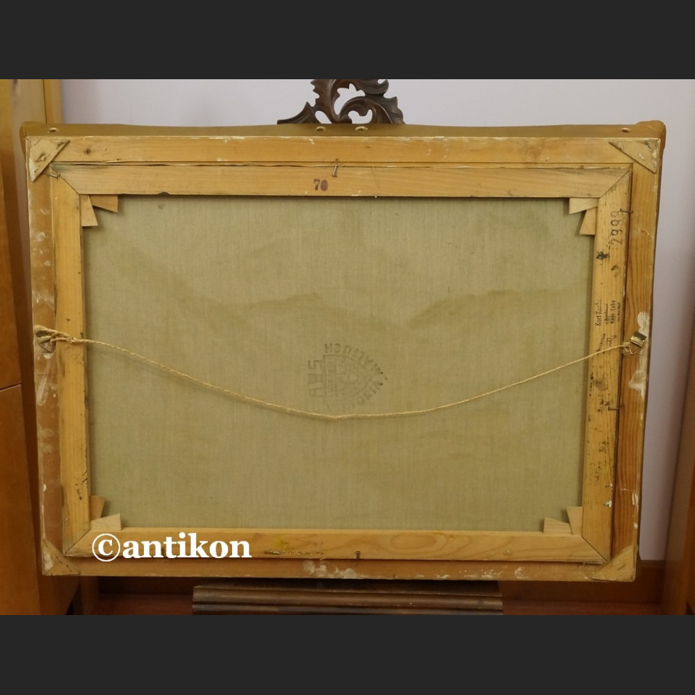 Pejzaż górski obraz olejny z chatą 