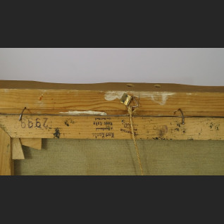 Pejzaż górski obraz olejny z chatą 