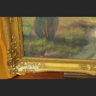 Pejzaż  do salonu impresja z brzozami