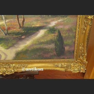 Pejzaż  do salonu impresja z brzozami