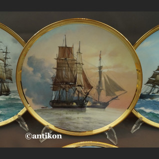Żaglowce talerze Franklin Mint cała kolekcja z certyfikatem Żaglowce talerze Franklin Mint cała kolekcja z certyfikatem