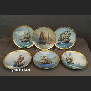 Żaglowce talerze Franklin Mint cała kolekcja z certyfikatem Żaglowce talerze Franklin Mint cała kolekcja z certyfikatem