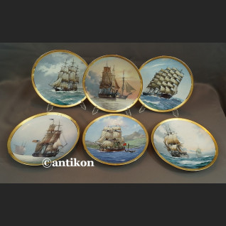 Żaglowce talerze Franklin Mint cała kolekcja z certyfikatem Żaglowce talerze Franklin Mint cała kolekcja z certyfikatem