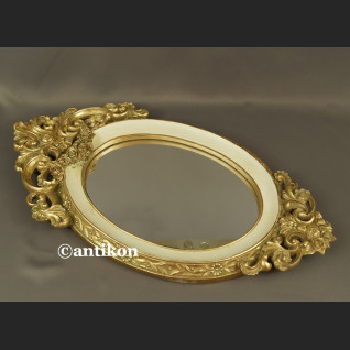 Lustro w biało złotej ramie w stylu francuskim Lustro w biało złotej ramie w stylu francuskim