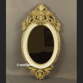 Lustro w biało złotej ramie w stylu francuskim Lustro w biało złotej ramie w stylu francuskim