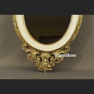 Lustro w biało złotej ramie w stylu francuskim Lustro w biało złotej ramie w stylu francuskim