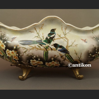 Patera porcelanowa piękna z ptakami  Patera porcelanowa piękna z ptakami