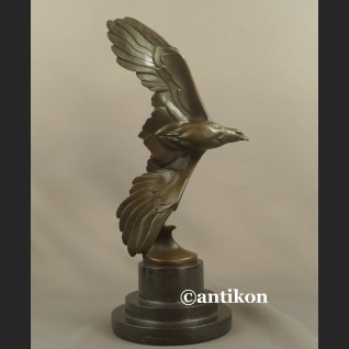 Art deco Rzeźba z brązu orzeł