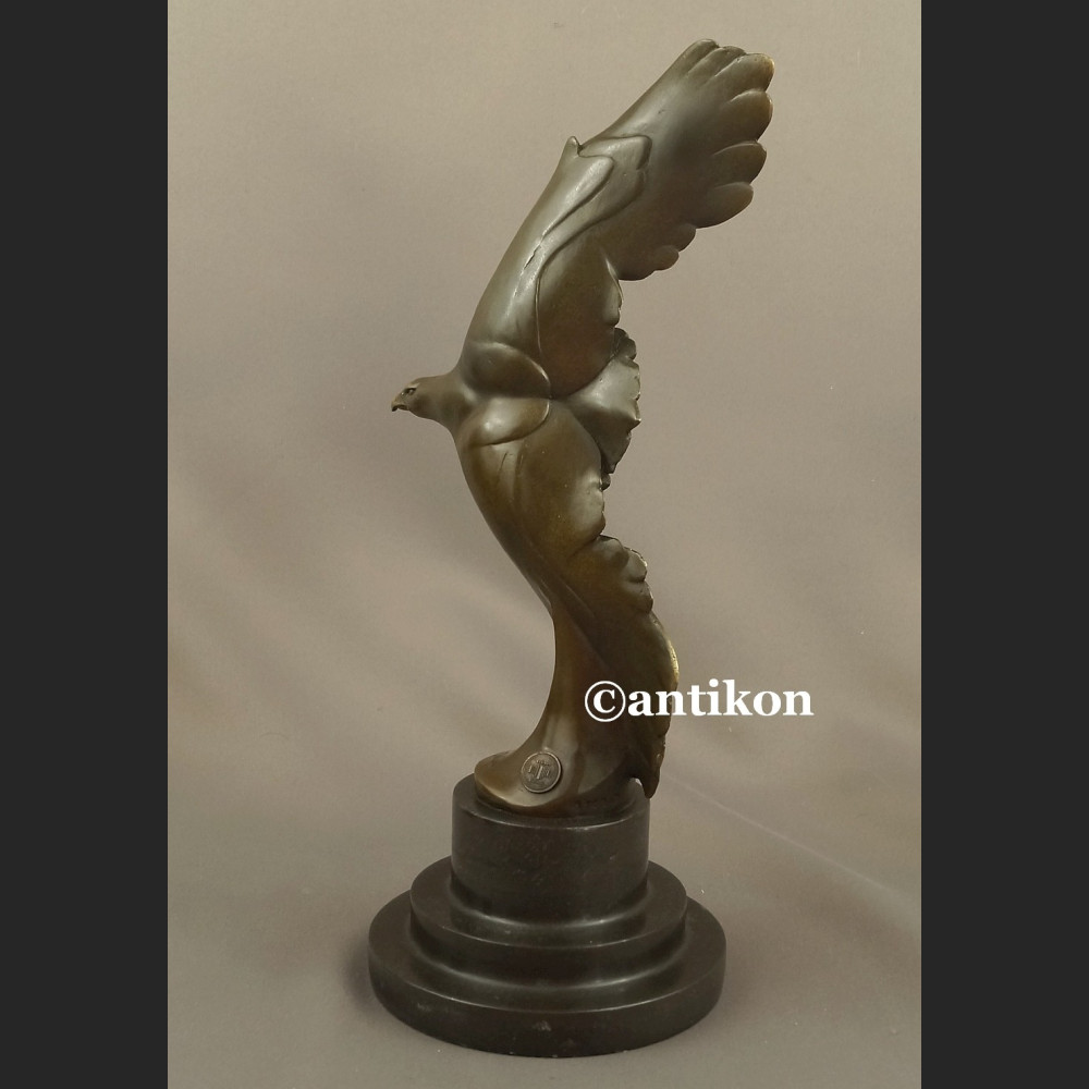 Art deco Rzeźba z brązu orzeł