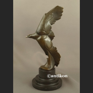 Art deco Rzeźba z brązu orzeł