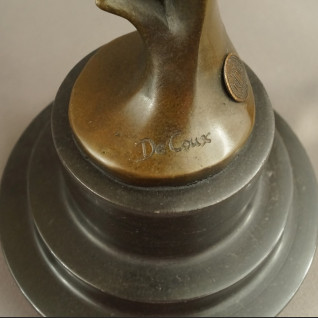 Art deco Rzeźba z brązu orzeł