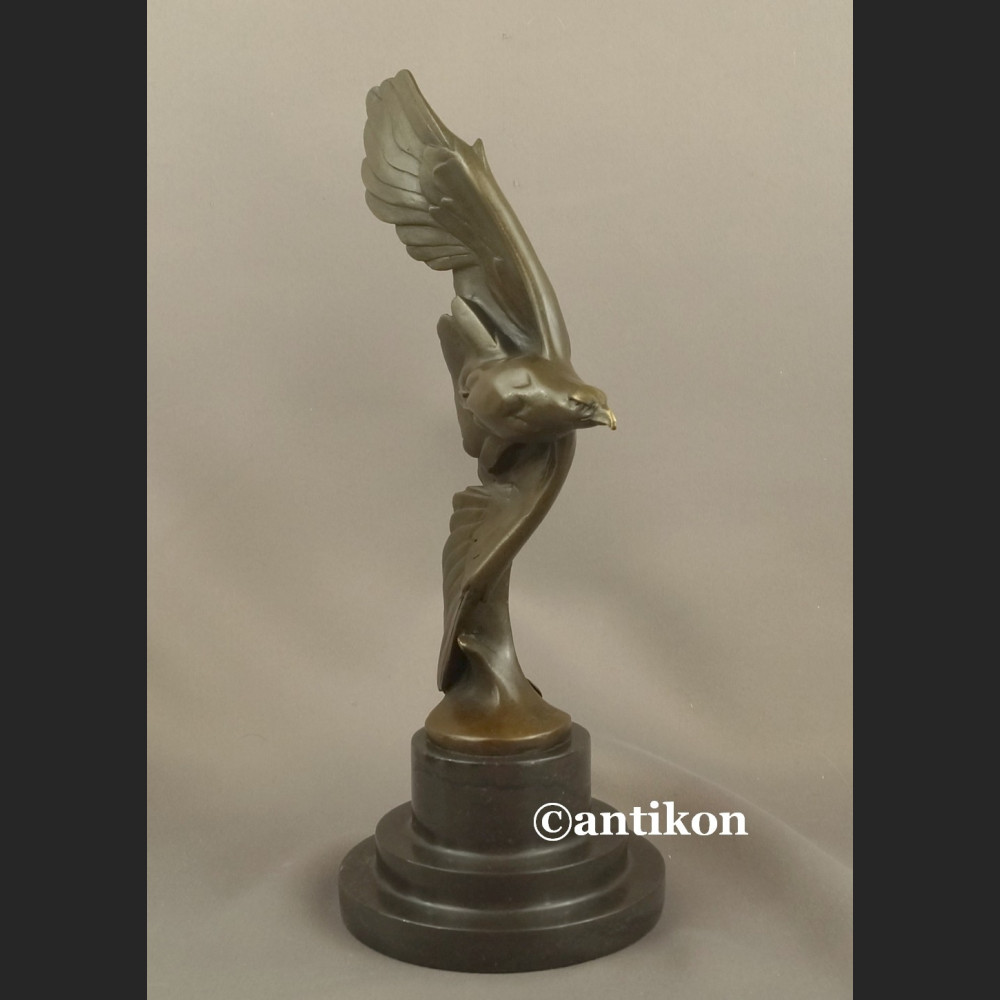 Art deco Rzeźba z brązu orzeł