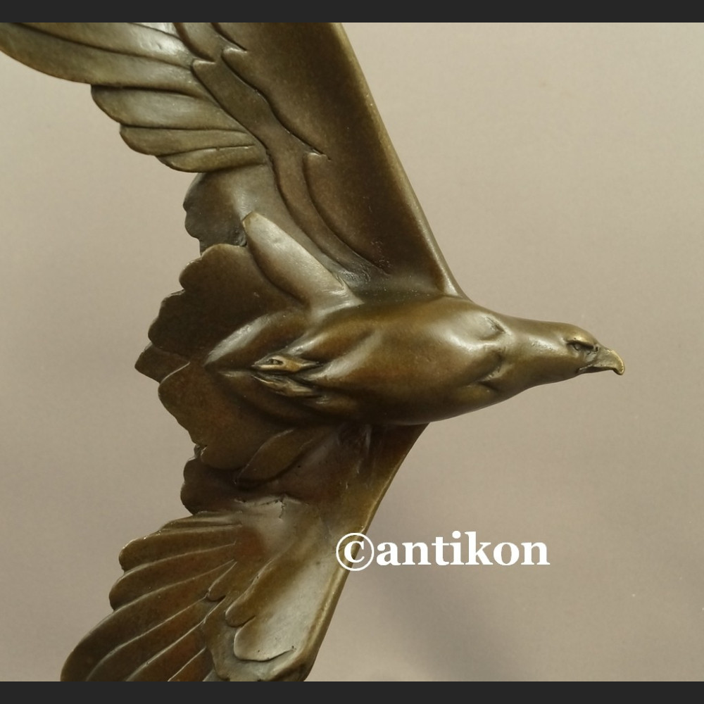 Art deco Rzeźba z brązu orzeł