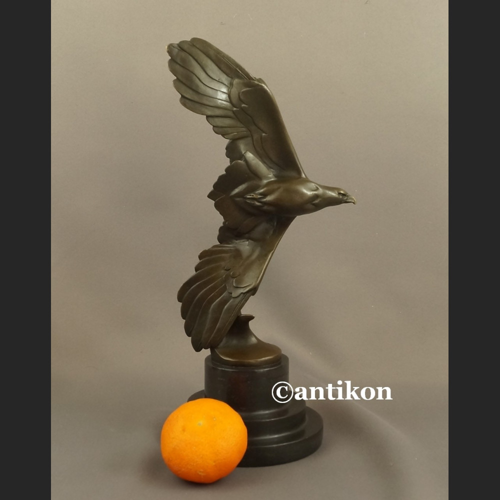 Art deco Rzeźba z brązu orzeł