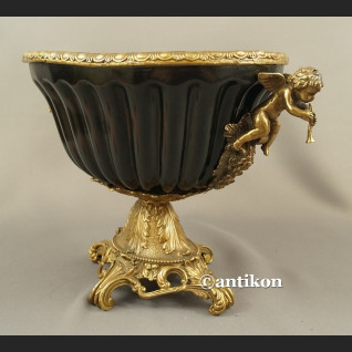 Czarna patera porcelanowa duża stylowa