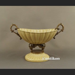 Porcelanowa paterka do łakoci patera z butodziobami brązem