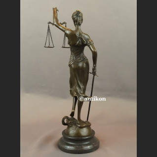 Temida rzeźba symbol sprawiedliwości brąz prezent dla prawnika 