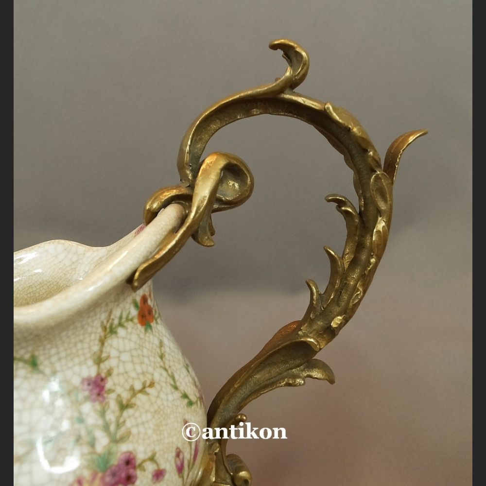 Patera porcelanowa wielka na prezent ślubny porcelana z brązem Patera porcelanowa wielka na prezent ślubny porcelana z brązem