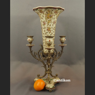 Wazon ze świecznikami ozdoba środka stołu unikat Wazon ze świecznikami ozdoba środka stołu unikat