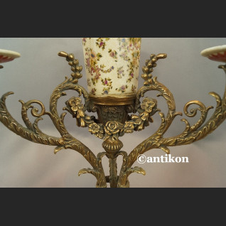 Wazon ze świecznikami ozdoba środka stołu unikat Wazon ze świecznikami ozdoba środka stołu unikat