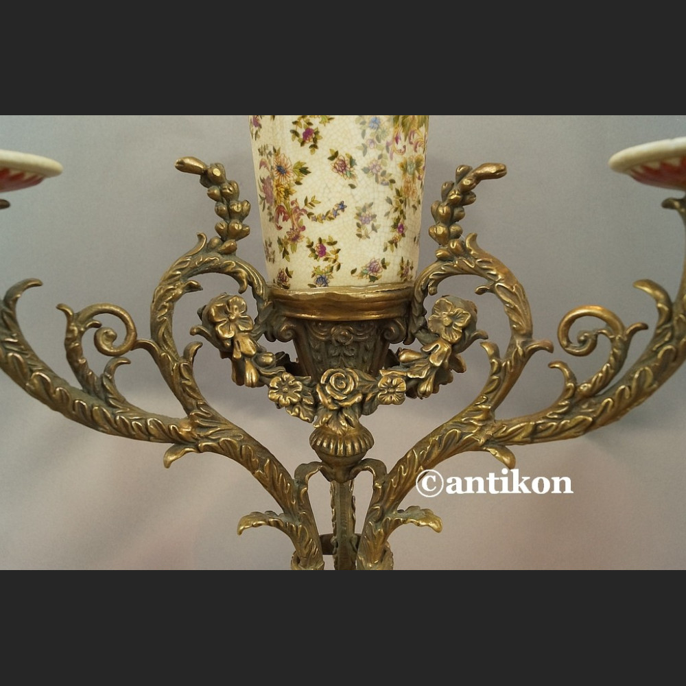 Wazon ze świecznikami ozdoba środka stołu unikat Wazon ze świecznikami ozdoba środka stołu unikat