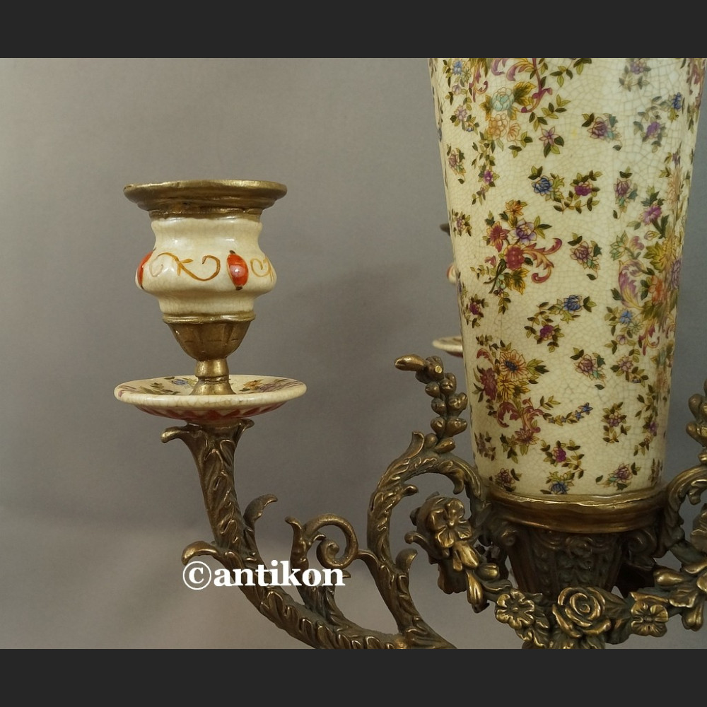 Wazon ze świecznikami ozdoba środka stołu unikat Wazon ze świecznikami ozdoba środka stołu unikat