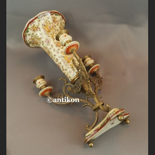 Wazon ze świecznikami ozdoba środka stołu unikat Wazon ze świecznikami ozdoba środka stołu unikat