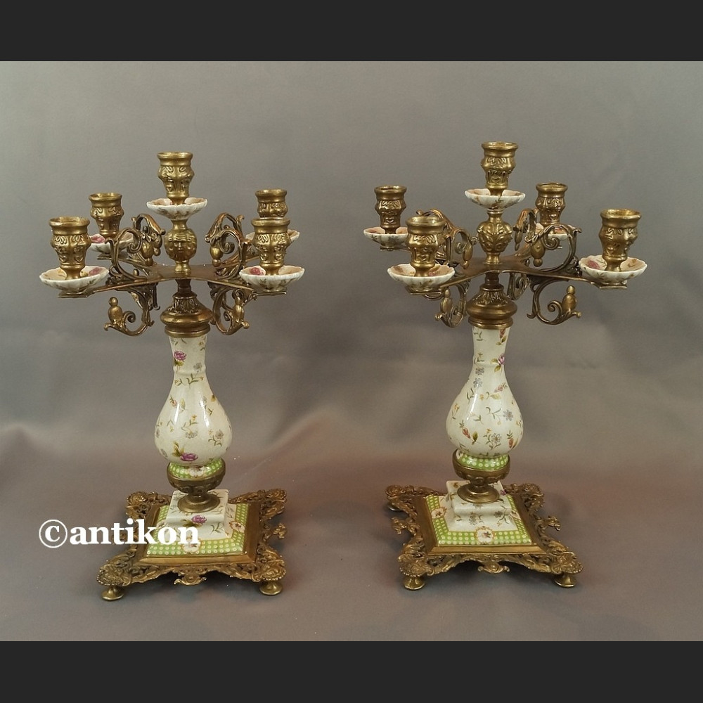 Świecznik pałacowy barokowy kandelabr Świecznik pałacowy barokowy kandelabr