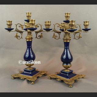 Kandelabr barokowy Świecznik pięcioramienny