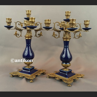 Kandelabr barokowy Świecznik pięcioramienny