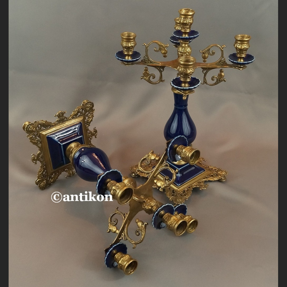 Kandelabr barokowy Świecznik pięcioramienny