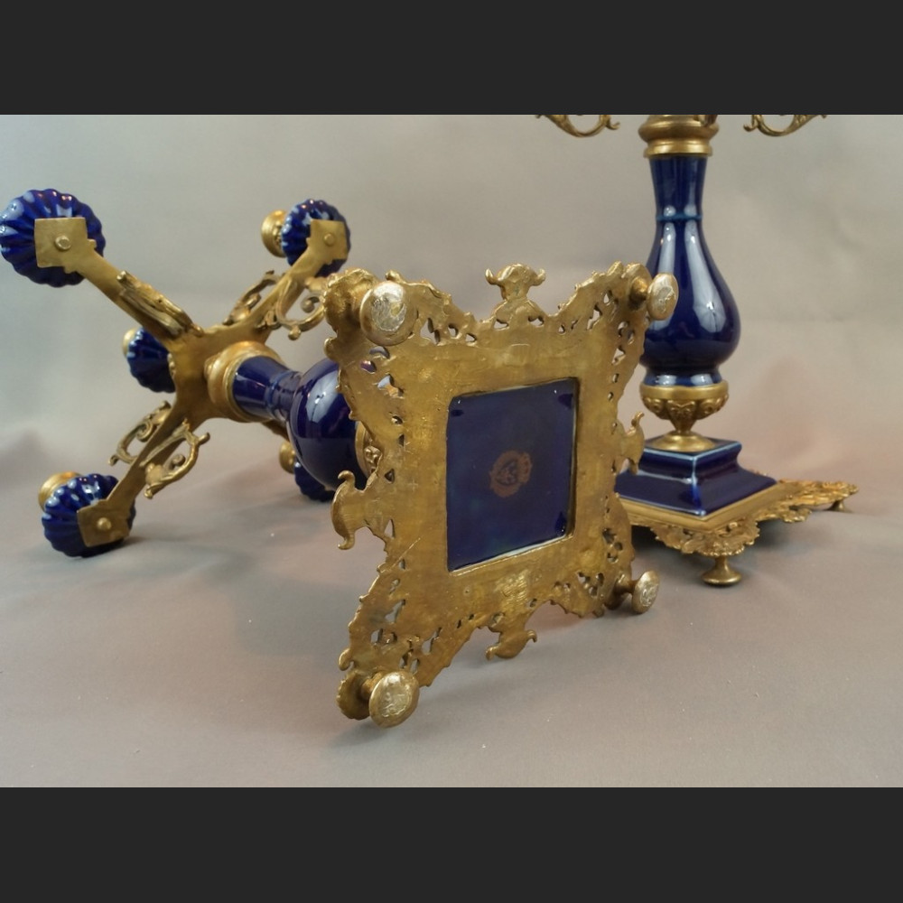 Kandelabr barokowy Świecznik pięcioramienny