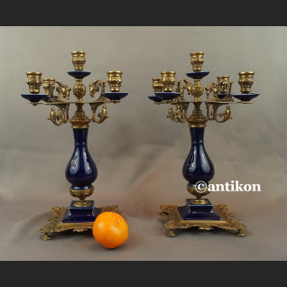 Kandelabr barokowy Świecznik pięcioramienny