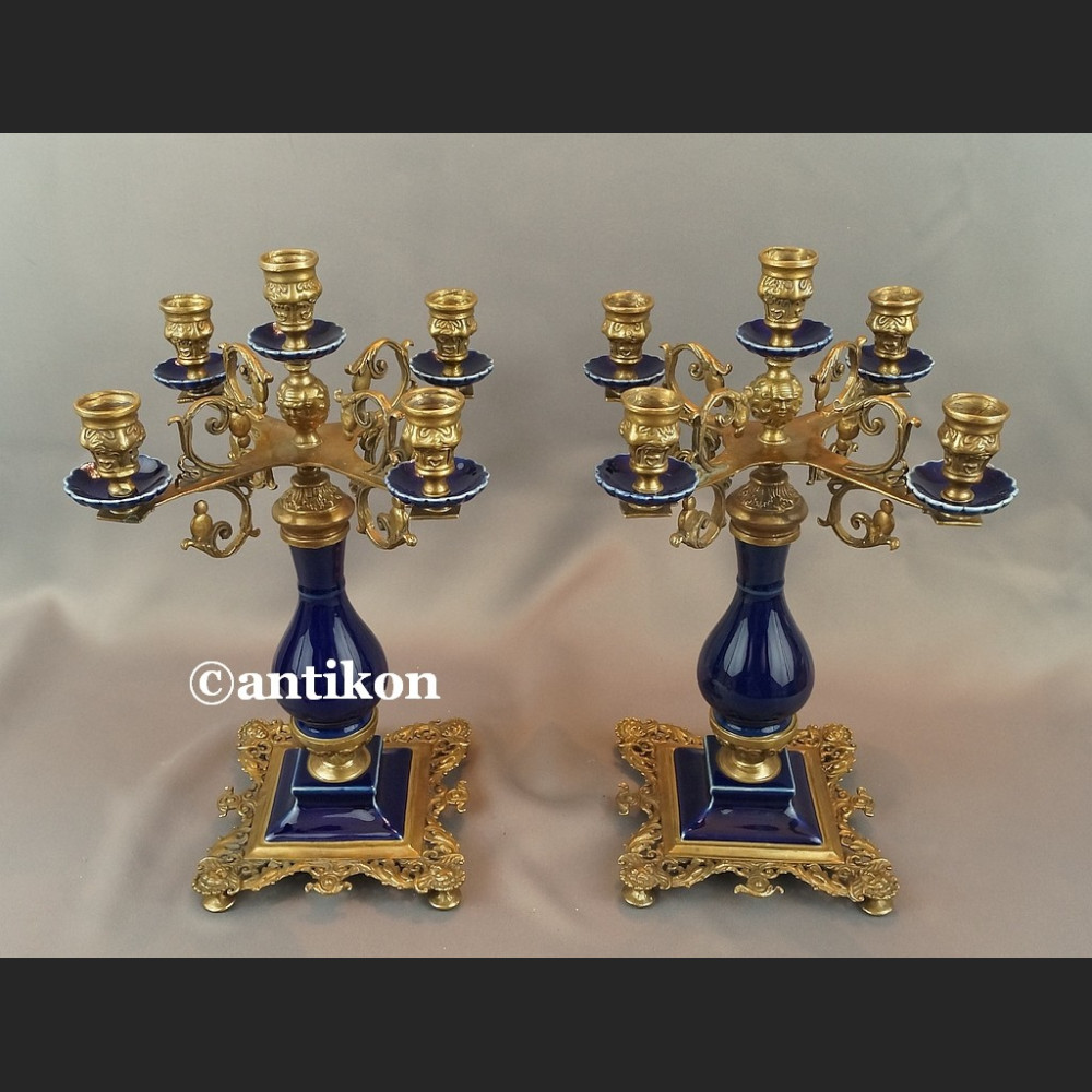 Kandelabr barokowy Świecznik pięcioramienny