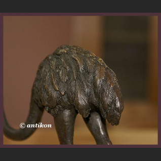 Struś rzeźba z brązu znakomita  Struś rzeźba z brązu znakomita