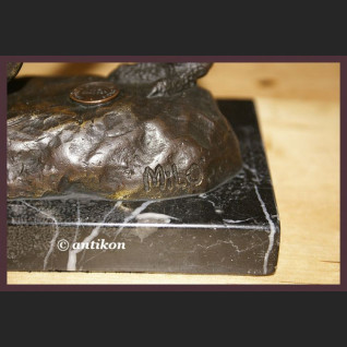 Struś rzeźba z brązu znakomita  Struś rzeźba z brązu znakomita