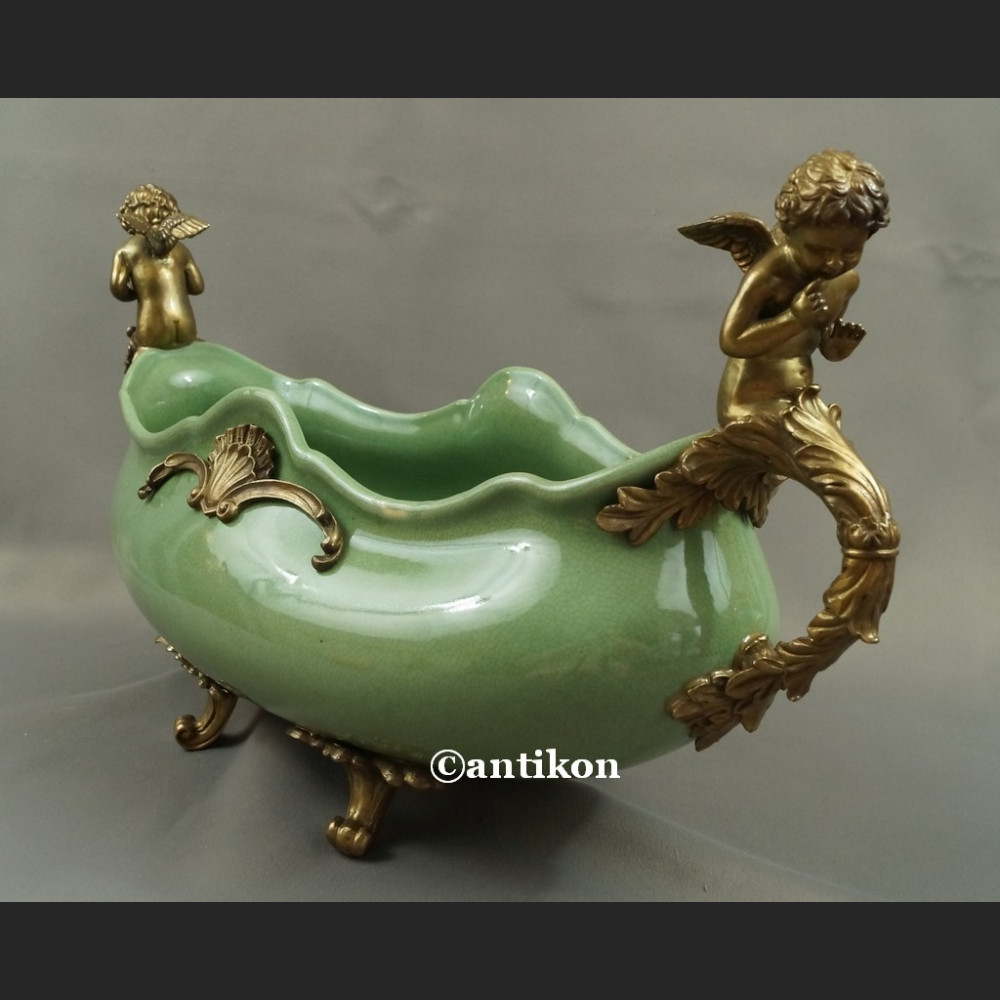 Żardiniera wielka patera secesyjna  Żardiniera wielka patera secesyjna