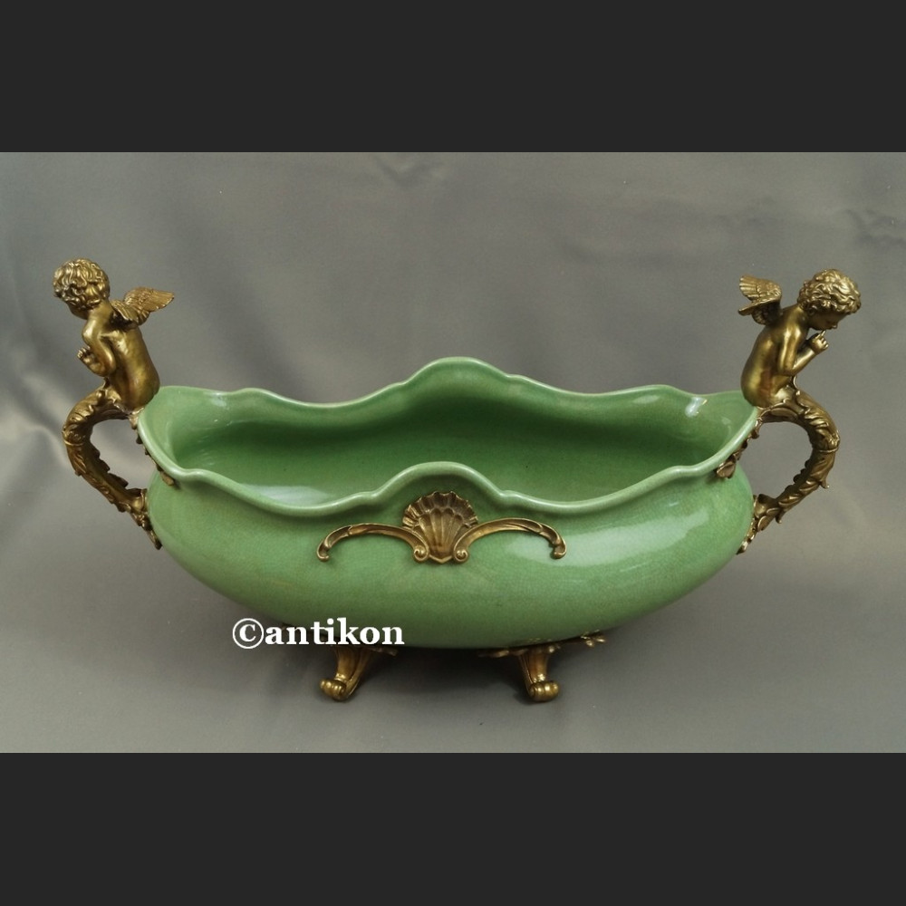 Żardiniera wielka patera secesyjna  Żardiniera wielka patera secesyjna