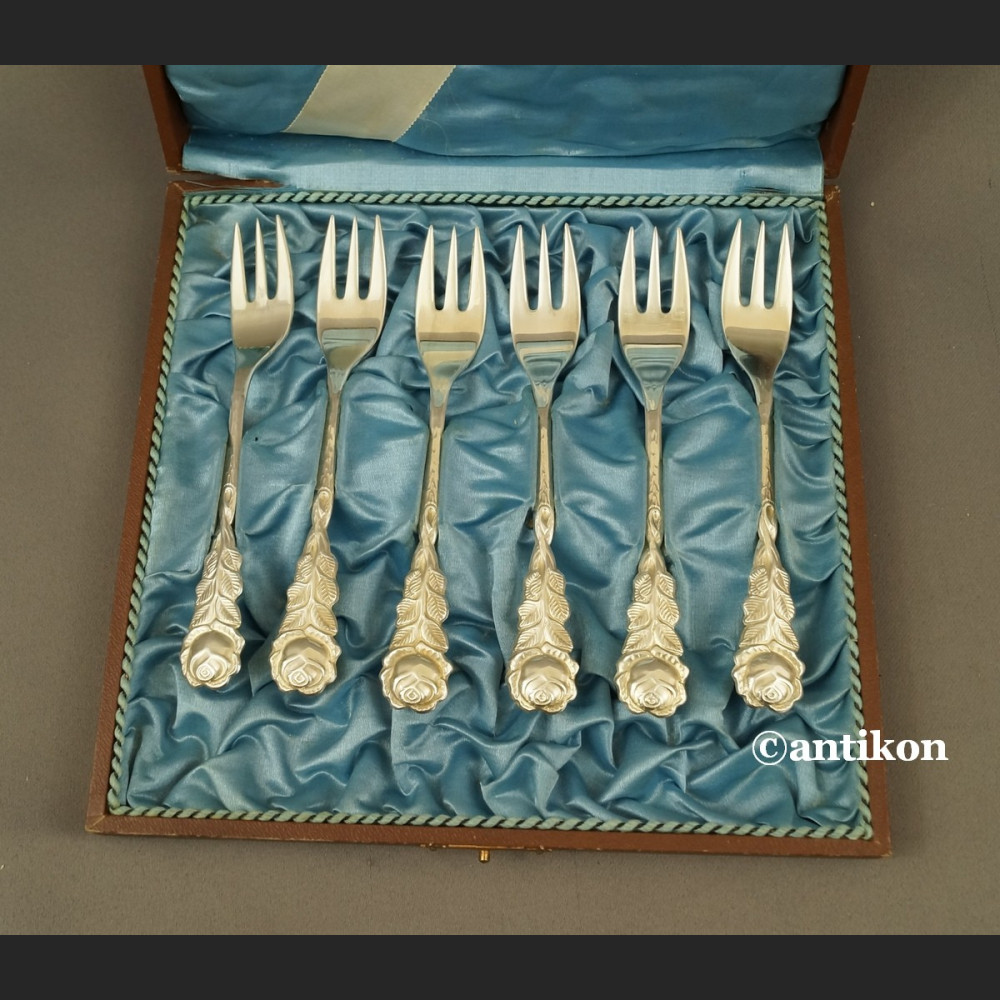 Widelczyki do ciasta platerowane stare