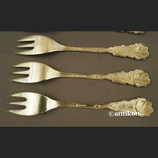 Widelczyki do ciasta platerowane stare