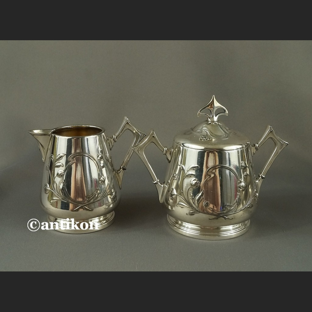 Serwis WMF secesyjny posrebrzany Serwis WMF secesyjny posrebrzany